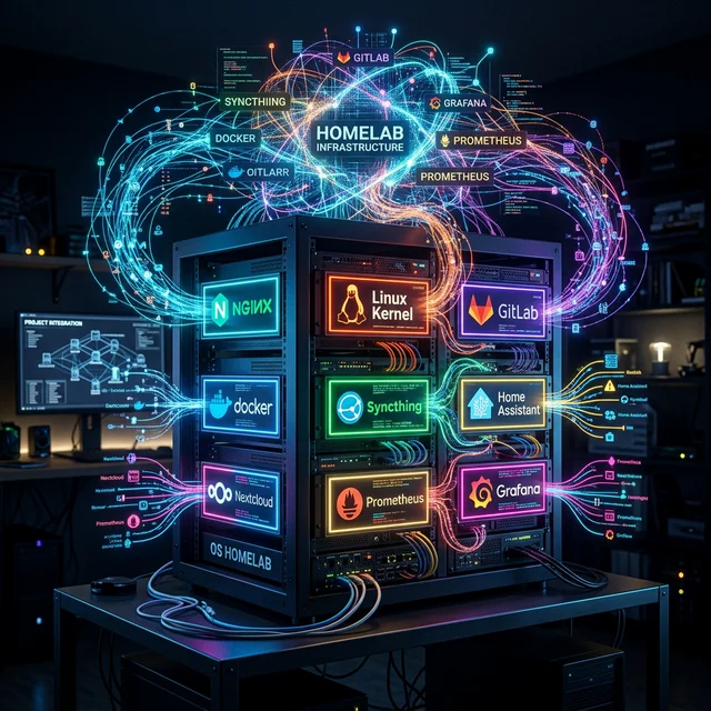 Nine Open-Source Projects, One Homelab